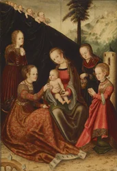 Mystische Hochzeit der Heiligen Katharina, 16. Jahrhundert